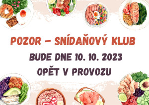 Snídaňový klub ve školním roce 2023/2024