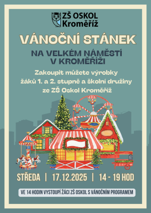 Pozvánka na Advent na náměstí - prodejní stánek a vystoupení